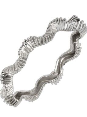 Tiffany & Co Wave Bangle 925 Sterling Silver Bracelet